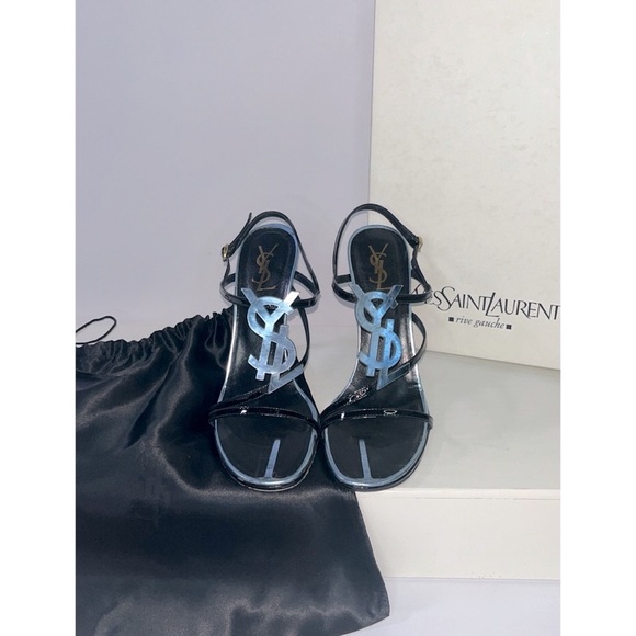 YSL Hero Logo Sandals w/ Ankle Strap (Size: 8.5) - Picture 1 of 10